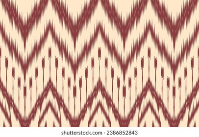 Ethnic abstract ikat art. Aztec ornament print. geometric ethnic pattern seamless  color oriental.  Design for background ,curtain, carpet, wallpaper, clothing, wrapping, Batik, vector illustration.