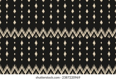 Ethnic abstract ikat art. Aztec ornament print. geometric ethnic pattern seamless  color oriental.  Design for background ,curtain, carpet, wallpaper, clothing, wrapping, Batik, vector illustration.