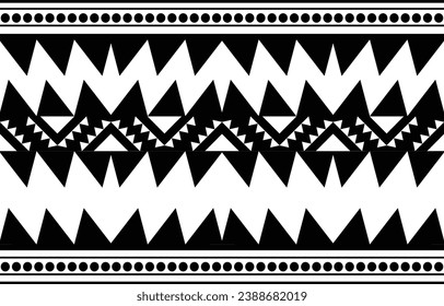 Ethnic abstract ikat art. Aztec ornament print. geometric ethnic pattern seamless  color oriental.  Design for background ,curtain, carpet, wallpaper, clothing, wrapping, Batik, vector illustration.