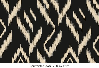 Ethnic abstract ikat art. Aztec ornament print. geometric ethnic pattern seamless  color oriental.  Design for background ,curtain, carpet, wallpaper, clothing, wrapping, Batik, vector illustration.