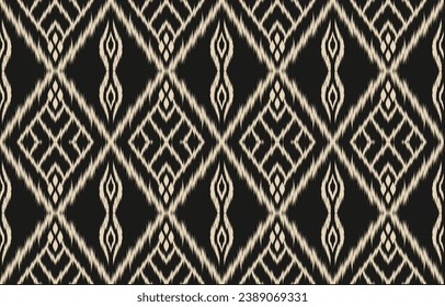 Ethnic abstract ikat art. Aztec ornament print. geometric ethnic pattern seamless  color oriental.  Design for background ,curtain, carpet, wallpaper, clothing, wrapping, Batik, vector illustration.