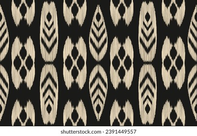 Ethnic abstract ikat art. Aztec ornament print. geometric ethnic pattern seamless  color oriental.  Design for background ,curtain, carpet, wallpaper, clothing, wrapping, Batik, vector illustration.