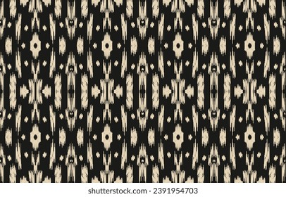 Ethnic abstract ikat art. Aztec ornament print. geometric ethnic pattern seamless  color oriental.  Design for background ,curtain, carpet, wallpaper, clothing, wrapping, Batik, vector illustration.