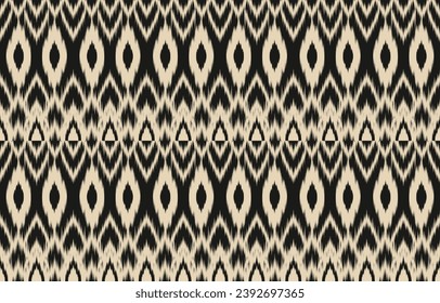 Ethnic abstract ikat art. Aztec ornament print. geometric ethnic pattern seamless  color oriental.  Design for background ,curtain, carpet, wallpaper, clothing, wrapping, Batik, vector illustration.
