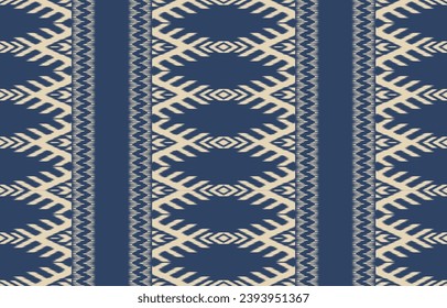 Ethnic abstract ikat art. Aztec ornament print. geometric ethnic pattern seamless  color oriental.  Design for background ,curtain, carpet, wallpaper, clothing, wrapping, Batik, vector illustration.