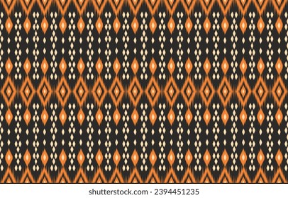 Ethnic abstract ikat art. Aztec ornament print. geometric ethnic pattern seamless  color oriental.  Design for background ,curtain, carpet, wallpaper, clothing, wrapping, Batik, vector illustration.