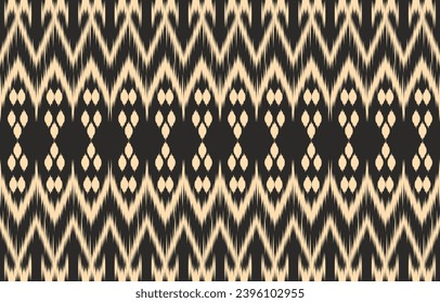 Ethnic abstract ikat art. Aztec ornament print. geometric ethnic pattern seamless  color oriental.  Design for background ,curtain, carpet, wallpaper, clothing, wrapping, Batik, vector illustration.
