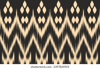 Ethnic abstract ikat art. Aztec ornament print. geometric ethnic pattern seamless  color oriental.  Design for background ,curtain, carpet, wallpaper, clothing, wrapping, Batik, vector illustration.