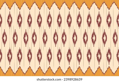 Ethnic abstract ikat art. Aztec ornament print. geometric ethnic pattern seamless  color oriental.  Design for background ,curtain, carpet, wallpaper, clothing, wrapping, Batik, vector illustration.