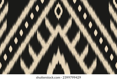 Ethnic abstract ikat art. Aztec ornament print. geometric ethnic pattern seamless  color oriental.  Design for background ,curtain, carpet, wallpaper, clothing, wrapping, Batik, vector illustration.