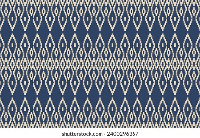 Ethnic abstract ikat art. Aztec ornament print. geometric ethnic pattern seamless  color oriental.  Design for background ,curtain, carpet, wallpaper, clothing, wrapping, Batik, vector illustration.