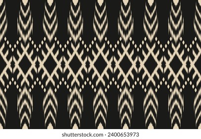 Ethnic abstract ikat art. Aztec ornament print. geometric ethnic pattern seamless  color oriental.  Design for background ,curtain, carpet, wallpaper, clothing, wrapping, Batik, vector illustration.