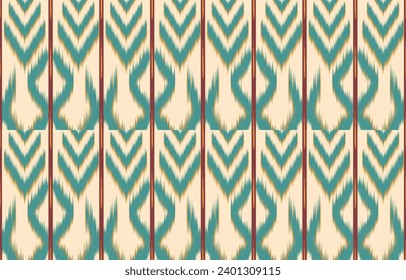Ethnic abstract ikat art. Aztec ornament print. geometric ethnic pattern seamless  color oriental.  Design for background ,curtain, carpet, wallpaper, clothing, wrapping, Batik, vector illustration.