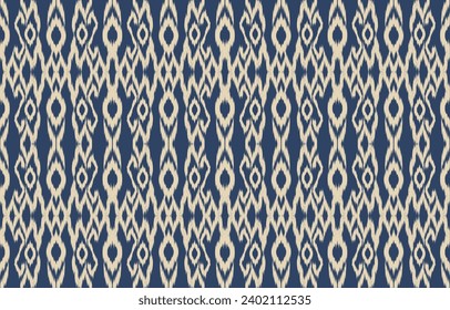 Ethnic abstract ikat art. Aztec ornament print. geometric ethnic pattern seamless  color oriental.  Design for background ,curtain, carpet, wallpaper, clothing, wrapping, Batik, vector illustration.