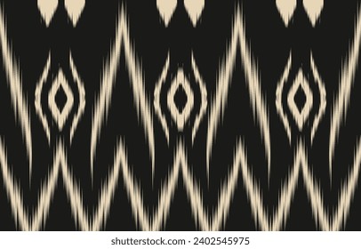 Ethnic abstract ikat art. Aztec ornament print. geometric ethnic pattern seamless  color oriental.  Design for background ,curtain, carpet, wallpaper, clothing, wrapping, Batik, vector illustration.