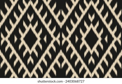 Ethnic abstract ikat art. Aztec ornament print. geometric ethnic pattern seamless  color oriental.  Design for background ,curtain, carpet, wallpaper, clothing, wrapping, Batik, vector illustration.