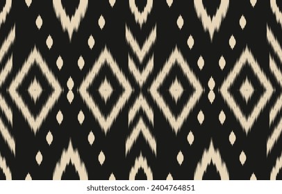 Ethnic abstract ikat art. Aztec ornament print. geometric ethnic pattern seamless  color oriental.  Design for background ,curtain, carpet, wallpaper, clothing, wrapping, Batik, vector illustration.