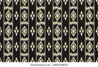 Ethnic abstract ikat art. Aztec ornament print. geometric ethnic pattern seamless  color oriental.  Design for background ,curtain, carpet, wallpaper, clothing, wrapping, Batik, vector illustration.