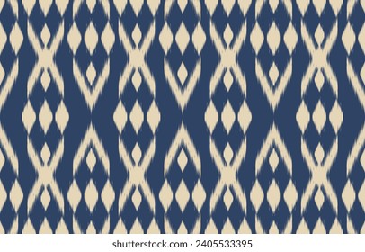 Ethnic abstract ikat art. Aztec ornament print. geometric ethnic pattern seamless  color oriental.  Design for background ,curtain, carpet, wallpaper, clothing, wrapping, Batik, vector illustration.