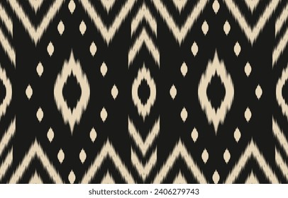 Ethnic abstract ikat art. Aztec ornament print. geometric ethnic pattern seamless  color oriental.  Design for background ,curtain, carpet, wallpaper, clothing, wrapping, Batik, vector illustration.