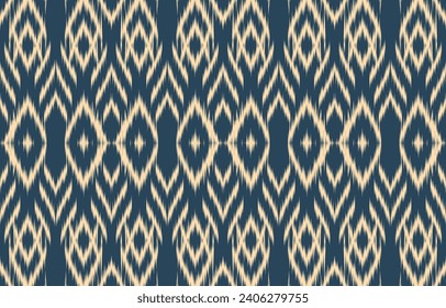 Ethnic abstract ikat art. Aztec ornament print. geometric ethnic pattern seamless  color oriental.  Design for background ,curtain, carpet, wallpaper, clothing, wrapping, Batik, vector illustration.