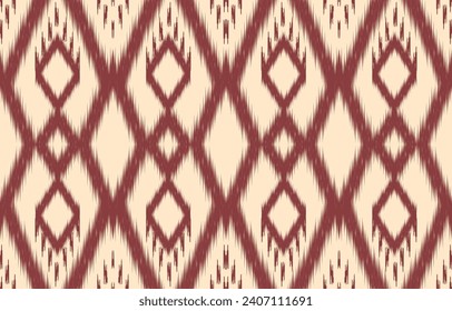 Ethnic abstract ikat art. Aztec ornament print. geometric ethnic pattern seamless  color oriental.  Design for background ,curtain, carpet, wallpaper, clothing, wrapping, Batik, vector illustration.