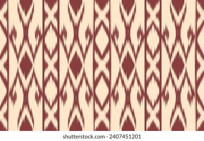 Ethnic abstract ikat art. Aztec ornament print. geometric ethnic pattern seamless  color oriental.  Design for background ,curtain, carpet, wallpaper, clothing, wrapping, Batik, vector illustration.