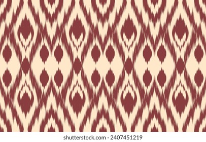 Ethnic abstract ikat art. Aztec ornament print. geometric ethnic pattern seamless  color oriental.  Design for background ,curtain, carpet, wallpaper, clothing, wrapping, Batik, vector illustration.