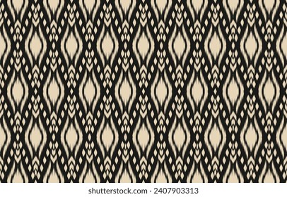 Ethnic abstract ikat art. Aztec ornament print. geometric ethnic pattern seamless  color oriental.  Design for background ,curtain, carpet, wallpaper, clothing, wrapping, Batik, vector illustration.