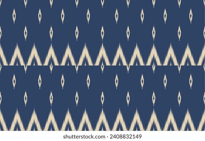 Ethnic abstract ikat art. Aztec ornament print. geometric ethnic pattern seamless  color oriental.  Design for background ,curtain, carpet, wallpaper, clothing, wrapping, Batik, vector illustration.