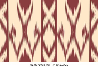 Ethnic abstract ikat art. Aztec ornament print. geometric ethnic pattern seamless  color oriental.  Design for background ,curtain, carpet, wallpaper, clothing, wrapping, Batik, vector illustration.