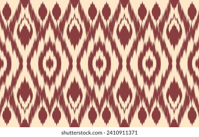 Ethnic abstract ikat art. Aztec ornament print. geometric ethnic pattern seamless  color oriental.  Design for background ,curtain, carpet, wallpaper, clothing, wrapping, Batik, vector illustration.