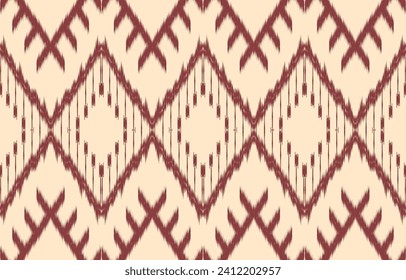 Ethnic abstract ikat art. Aztec ornament print. geometric ethnic pattern seamless  color oriental.  Design for background ,curtain, carpet, wallpaper, clothing, wrapping, Batik, vector illustration.
