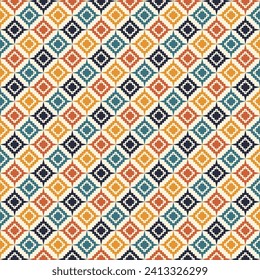 Ethnic abstract ikat art. Aztec ornament print. geometric ethnic pattern seamless color oriental. Design for background. Design for carpet, wallpaper, clothing, wrapping, and fabric.