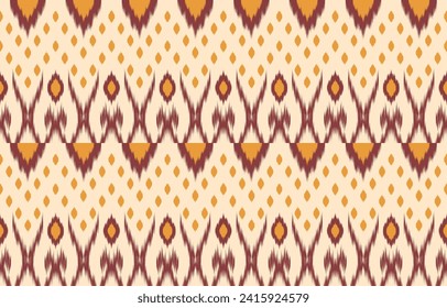 Ethnic abstract ikat art. Aztec ornament print. geometric ethnic pattern seamless  color oriental.  Design for background ,curtain, carpet, wallpaper, clothing, wrapping, Batik, vector illustration.