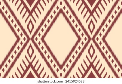 Ethnic abstract ikat art. Aztec ornament print. geometric ethnic pattern seamless  color oriental.  Design for background ,curtain, carpet, wallpaper, clothing, wrapping, Batik, vector illustration.