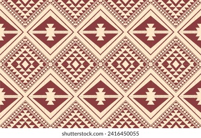 Ethnic abstract ikat art. Aztec ornament print. geometric ethnic pattern seamless  color oriental.  Design for background ,curtain, carpet, wallpaper, clothing, wrapping, Batik, vector illustration.
