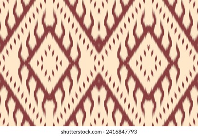Ethnic abstract ikat art. Aztec ornament print. geometric ethnic pattern seamless  color oriental.  Design for background ,curtain, carpet, wallpaper, clothing, wrapping, Batik, vector illustration.