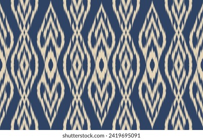 Ethnic abstract ikat art. Aztec ornament print. geometric ethnic pattern seamless  color oriental.  Design for background ,curtain, carpet, wallpaper, clothing, wrapping, Batik, vector illustration.