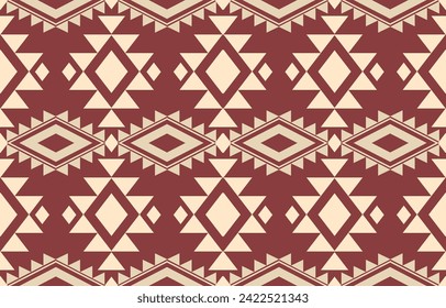 Ethnic abstract ikat art. Aztec ornament print. geometric ethnic pattern seamless  color oriental.  Design for background ,curtain, carpet, wallpaper, clothing, wrapping, Batik, vector illustration.