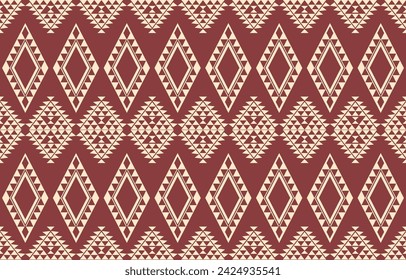 Ethnic abstract ikat art. Aztec ornament print. geometric ethnic pattern seamless  color oriental.  Design for background ,curtain, carpet, wallpaper, clothing, wrapping, Batik, vector illustration.