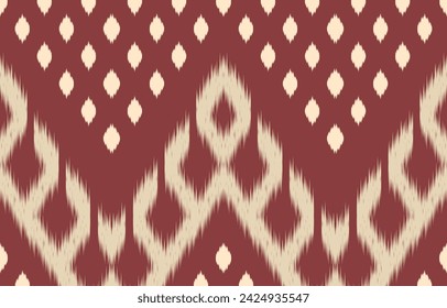 Ethnic abstract ikat art. Aztec ornament print. geometric ethnic pattern seamless  color oriental.  Design for background ,curtain, carpet, wallpaper, clothing, wrapping, Batik, vector illustration.