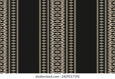 Ethnic abstract ikat art. Aztec ornament print. geometric ethnic pattern seamless  color oriental.  Design for background ,curtain, carpet, wallpaper, clothing, wrapping, Batik, vector illustration.