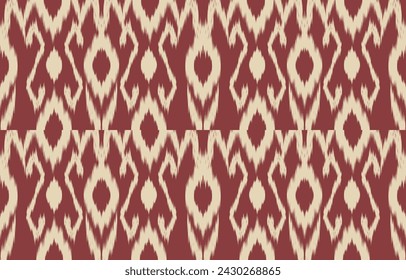 Ethnic abstract ikat art. Aztec ornament print. geometric ethnic pattern seamless  color oriental.  Design for background ,curtain, carpet, wallpaper, clothing, wrapping, Batik, vector illustration.