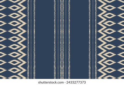 Ethnic abstract ikat art. Aztec ornament print. geometric ethnic pattern seamless  color oriental.  Design for background ,curtain, carpet, wallpaper, clothing, wrapping, Batik, vector illustration.