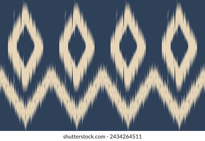 Ethnic abstract ikat art. Aztec ornament print. geometric ethnic pattern seamless  color oriental.  Design for background ,curtain, carpet, wallpaper, clothing, wrapping, Batik, vector illustration.