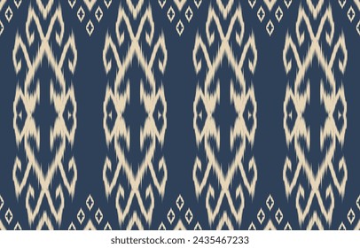 Ethnic abstract ikat art. Aztec ornament print. geometric ethnic pattern seamless  color oriental.  Design for background ,curtain, carpet, wallpaper, clothing, wrapping, Batik, vector illustration.