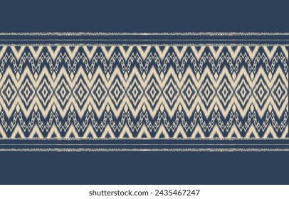 Ethnic abstract ikat art. Aztec ornament print. geometric ethnic pattern seamless  color oriental.  Design for background ,curtain, carpet, wallpaper, clothing, wrapping, Batik, vector illustration.