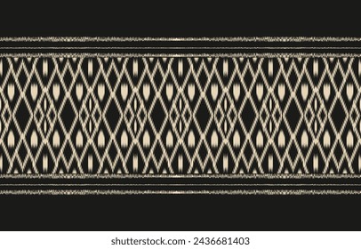 Ethnic abstract ikat art. Aztec ornament print. geometric ethnic pattern seamless  color oriental.  Design for background ,curtain, carpet, wallpaper, clothing, wrapping, Batik, vector illustration.