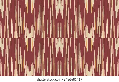 Ethnic abstract ikat art. Aztec ornament print. geometric ethnic pattern seamless  color oriental.  Design for background ,curtain, carpet, wallpaper, clothing, wrapping, Batik, vector illustration.